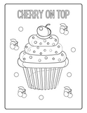 Cake and Sweets Activity Pages Instant Digital Download - 26 maze, word search, word scramble, dot to dot and coloring pages 8 1/2" x 11"