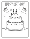 Cake and Sweets Activity Pages Instant Digital Download - 26 maze, word search, word scramble, dot to dot and coloring pages 8 1/2" x 11"