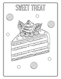 Cake and Sweets Activity Pages Instant Digital Download - 26 maze, word search, word scramble, dot to dot and coloring pages 8 1/2" x 11"