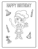 Cake and Sweets Activity Pages Instant Digital Download - 26 maze, word search, word scramble, dot to dot and coloring pages 8 1/2" x 11"