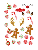 Activity Book Sticker Decorations:  Custom Decorating Activity Sticker Digital Download for Cake Decorating and Christmas Cookie Decorating Activity and Coloring Books