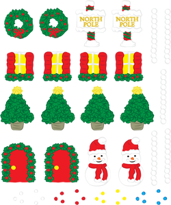 Activity Book Sticker Decorations:  Custom Decorating Activity Sticker Digital Download for Cake Decorating and Christmas Cookie Decorating Activity and Coloring Books