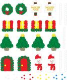 Activity Book Sticker Decorations:  Custom Decorating Activity Sticker Digital Download for Cake Decorating and Christmas Cookie Decorating Activity and Coloring Books