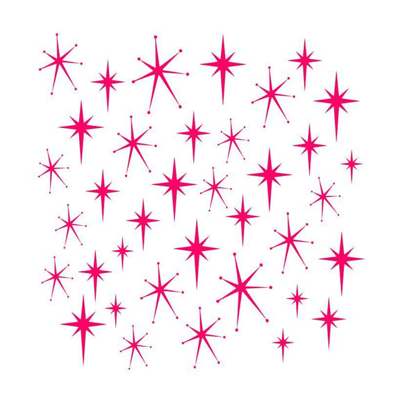 Retro Stars Cookie Stencil/Independance Day/4th of July Holiday by Cookie Countess