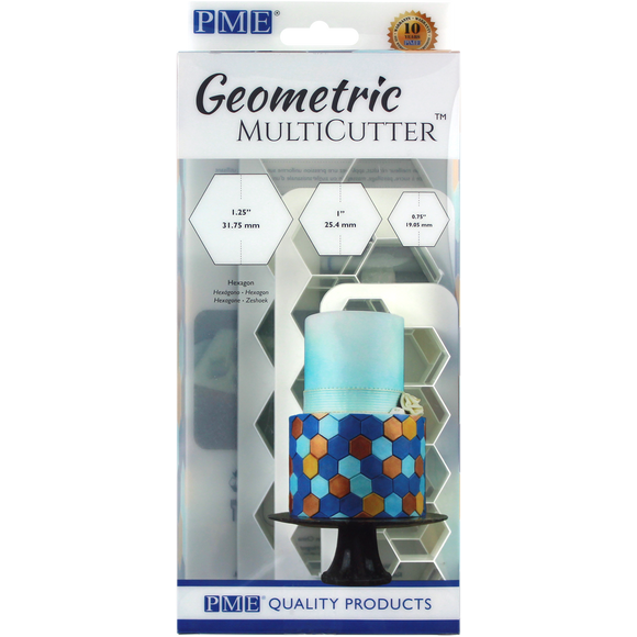 Geometric MultiCutter - Hexagon Set of 3 by PME