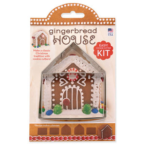 Gingerbread House Cookie Cutter Kit 4"