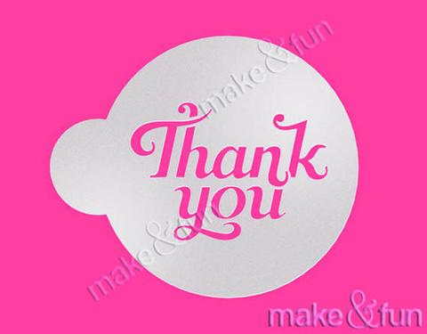 Thank You Cake Stencil Cookie Stencil Craft Stencil by Make and Fun