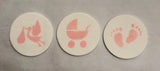 3 Piece Baby Shower Stencil by Make and Fun